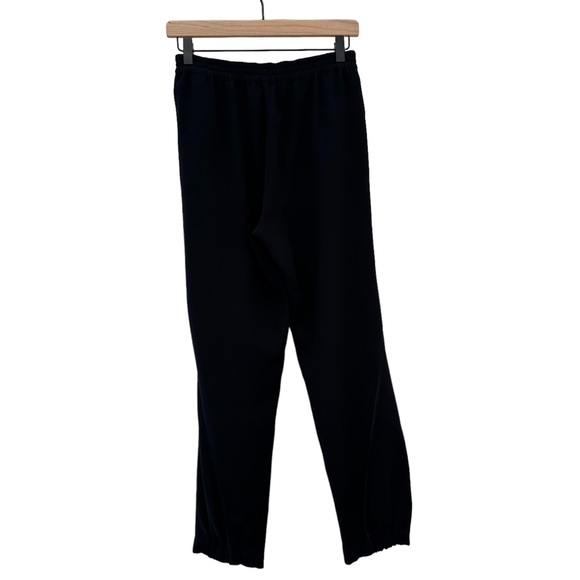 VINCE / Satin Piped Wrap Seam Pant / Navy Blue / Large - Picture 4 of 12